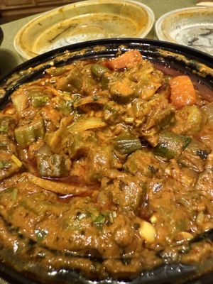 Okra closeup   at Great Indian Kitchen in Albany