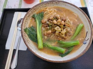 Dan Dan Noodles 擔擔麵 at Ben Zhen Vegetarian Cafe 新本真茶餐室 in Hong Kong Island