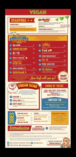 New Menu at Zaks - Mousehold in Norwich