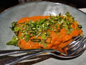 Roasted eggplant at Zaab in Braddon