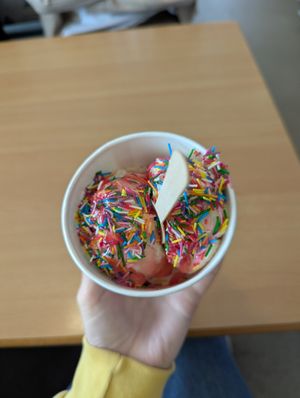 Ice cream at Beach Terrace Tea Room in Great Yarmouth