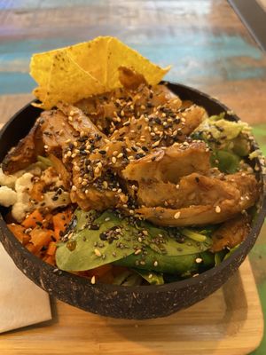 Vegan bowl  at Surfside Poké in Mons