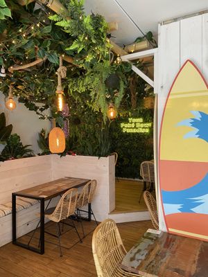 Inside  at Surfside Poké in Mons