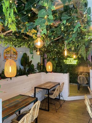 Inside  at Surfside Poké in Mons