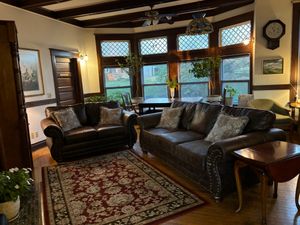 Living room (shared space)  at Friendly City Inn in Harrisonburg