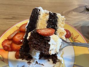 This, ranks among the best cakes I’ve had in my life  at BABA Handmade Cafe in Leipzig