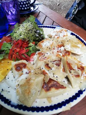 Pierogi 2md round at BABA Handmade Cafe in Leipzig