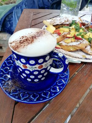 Coffee & French toast at BABA Handmade Cafe in Leipzig