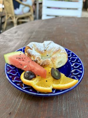 Himbeer-Schokoladen-Hörnchen  at BABA Handmade Cafe in Leipzig