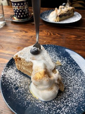 absolutely delicious apple cake 10/10 🍰   at BABA Handmade Cafe in Leipzig