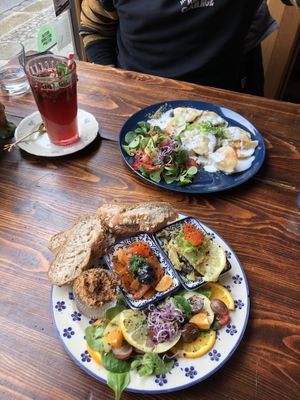 Pieroggi and vish-plate - delicious!!   at BABA Handmade Cafe in Leipzig