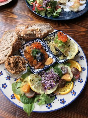 Vish plate - delicious 🤤 10/10  at BABA Handmade Cafe in Leipzig