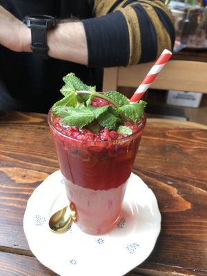 Homemade (polish?) lemonade - amazing   at BABA Handmade Cafe in Leipzig