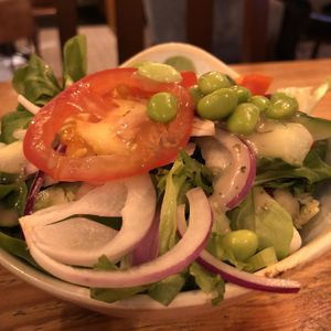 Dressed side salad  at Cromwell's in Wetherby