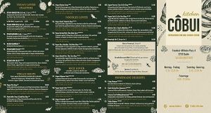 Vegan menu at CoBuis Kitchen in Berlin