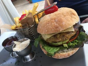 Vegan Burger  at Organic in Mallorca