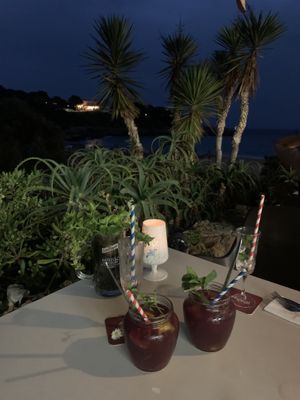 Fresh sangria  at Organic in Mallorca