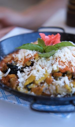 Vegan lasagna  at Organic in Mallorca