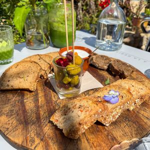 Vegan aioli   at Organic in Mallorca