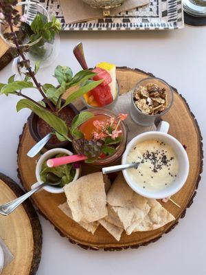 Detox breakfast option with gluten free bread. So good!  at Organic in Mallorca