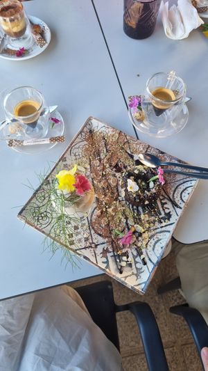 Best lava cake and home made ice cream at Organic in Mallorca