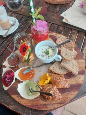 Italian breakfast at Organic in Mallorca