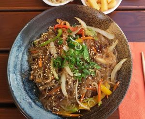 Vegan Japchae at Seoul Kitchen in Nuremberg