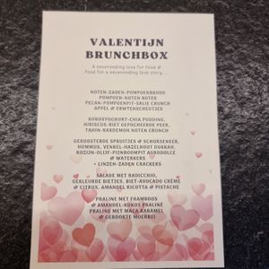 menu for Valentine's brunch (take away) at Yasai Gent  in Ghent