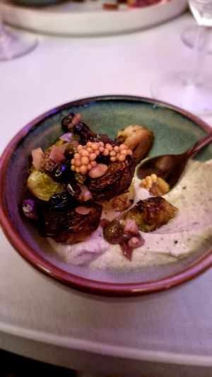 One of the 6-course dishes  at Yasai Gent  in Ghent