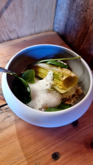 One of the 6-course dishes  at Yasai Gent  in Ghent