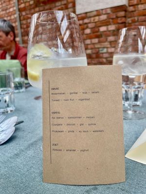 Menu Roof Food zomer 2025 at Yasai Gent  in Ghent