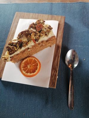 Carrot cake at Esquina in Lanzarote