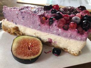 Tarta de tus sueños - vegan cheese cake 😋 at Esquina in Lanzarote