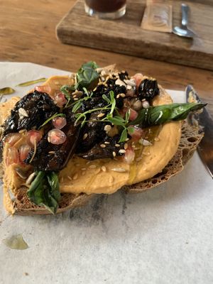 Truffle mushroom toast at Esquina in Lanzarote