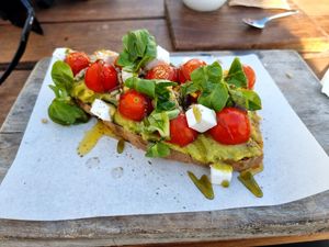 Green toast at Esquina in Lanzarote