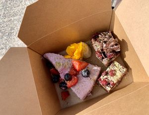 Chocolate cake biscuit & Cheese cake   at Esquina in Lanzarote