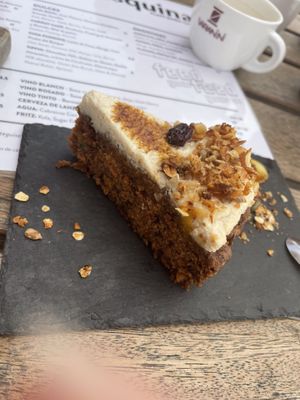 Carrot cake  at Esquina in Lanzarote