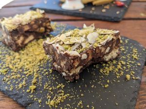 Biscuit dessert at Esquina in Lanzarote