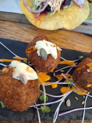 Crochetas vegana at Esquina in Lanzarote