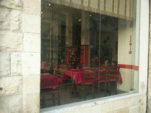 Indoor dining at Yan Yan in Haifa