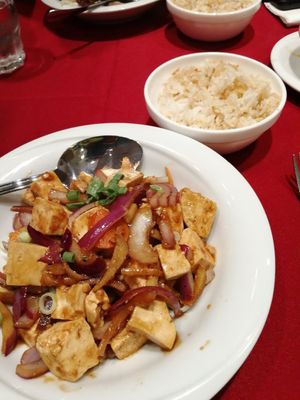 Tofu with Ginger and Spring Onion at Yan Yan in Haifa