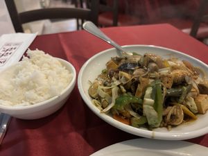 Tofu with Chinese vegetables  at Yan Yan in Haifa
