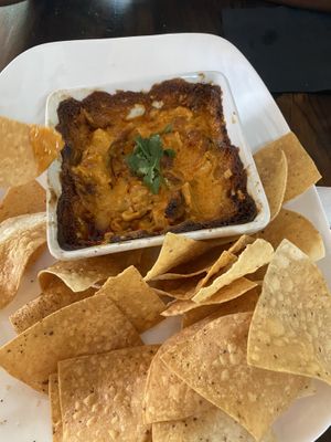Buffalo chickn dip at Mo' Brunch + Brews in Houston