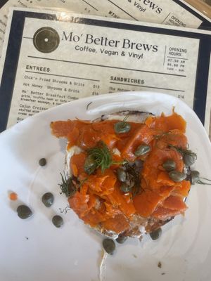 Lox  at Mo' Brunch + Brews in Houston