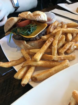 Coltrane croissant !! OOHH surprisingly spicy lol #Veganuary at Mo' Brunch + Brews in Houston