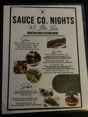 Menu  at Mo' Brunch + Brews in Houston