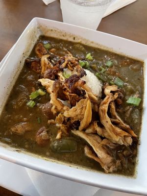 Lump crab gumbo  at Mo' Brunch + Brews in Houston