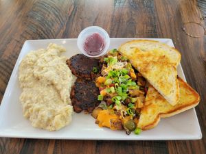 Breakfast combo at Mo' Brunch + Brews in Houston