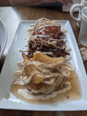 Pancake flight at Mo' Brunch + Brews in Houston