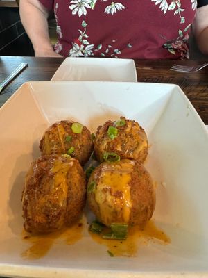 Boudin balls at Mo' Brunch + Brews in Houston